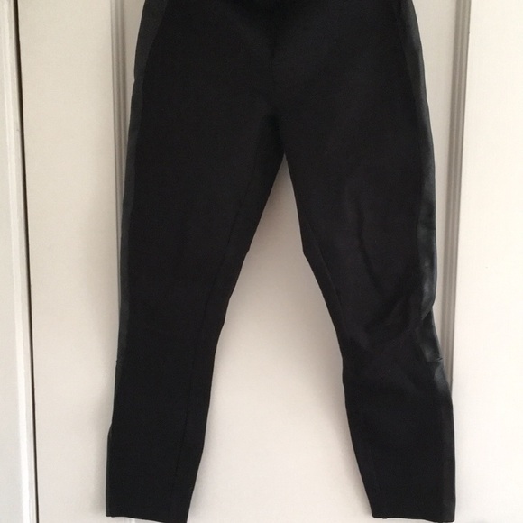 J. Crew Pants - J Crew pixie pant in leather tuxedo stripe